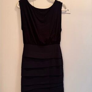 Alice + Olivia Black Delphine Sheath Dress